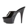 Pleaser - DELIGHT601 Mules à talons - Chaussures de pole dance - Noir Product image